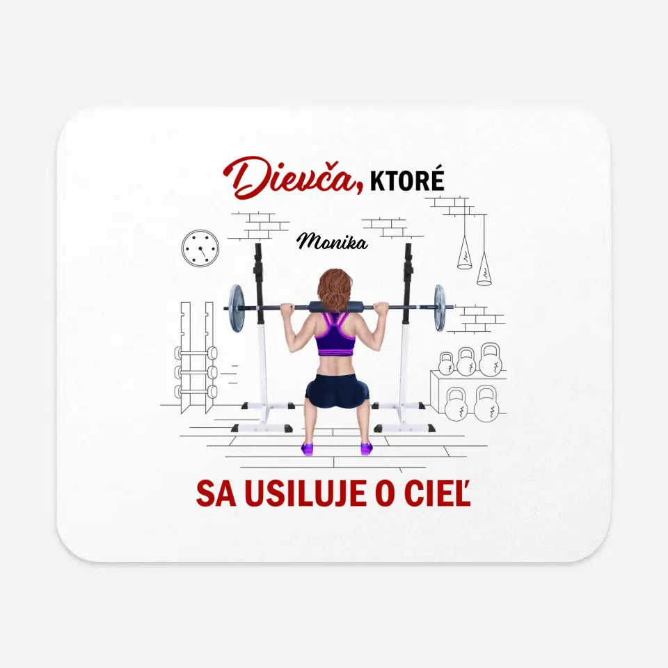 Dievča ktoré sa usiluje o cieľ