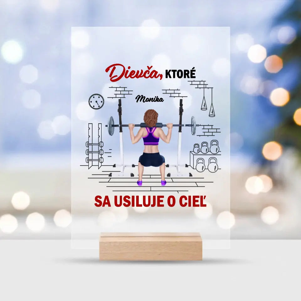 Dievča ktoré sa usiluje o cieľ