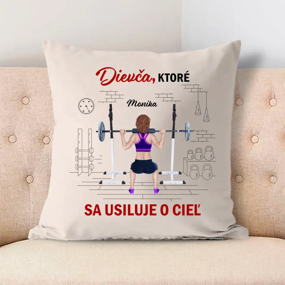 Dievča ktoré sa usiluje o cieľ