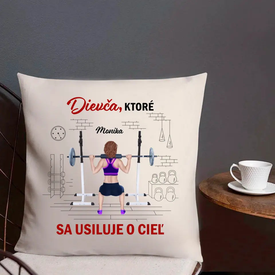 Dievča ktoré sa usiluje o cieľ