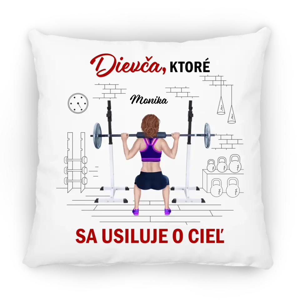 Dievča ktoré sa usiluje o cieľ