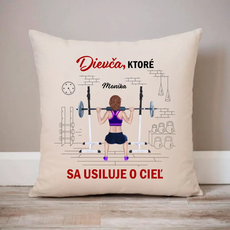 Dievča ktoré sa usiluje o cieľ