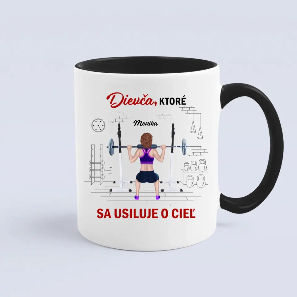 Dievča ktoré sa usiluje o cieľ