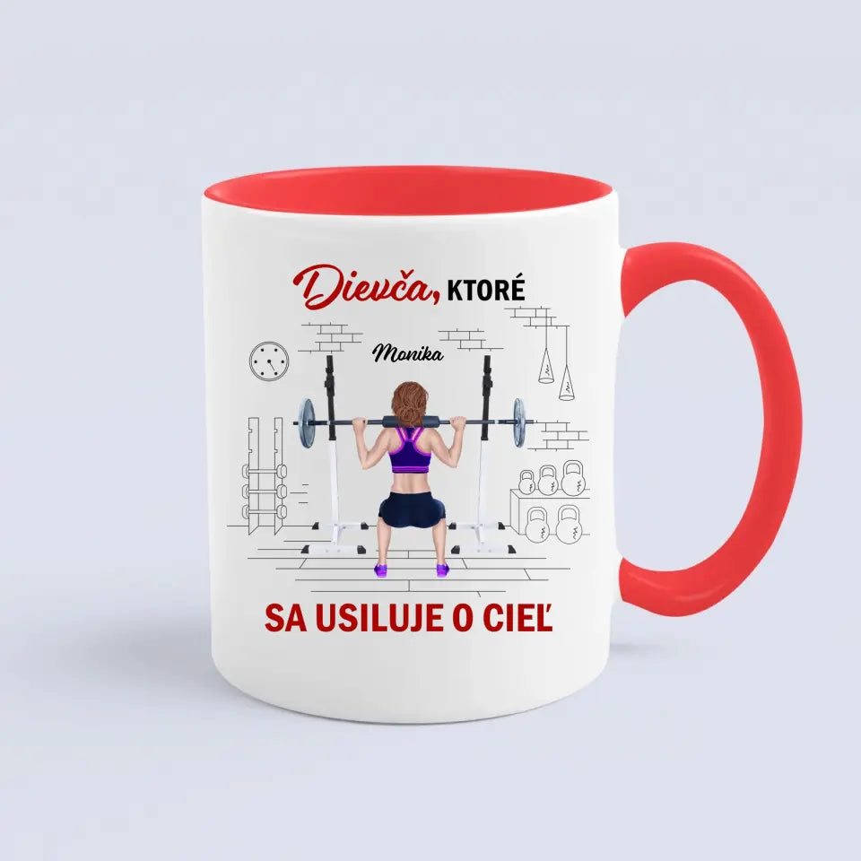 Dievča ktoré sa usiluje o cieľ