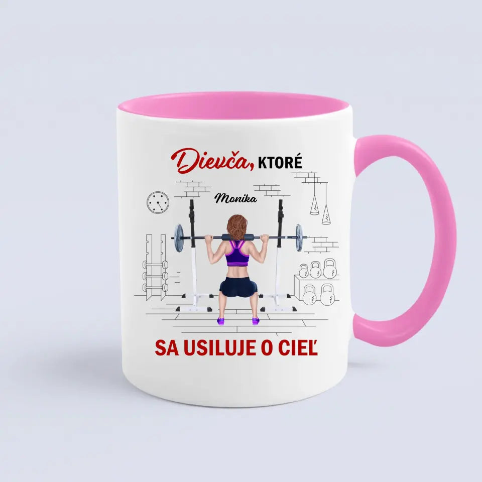 Dievča ktoré sa usiluje o cieľ
