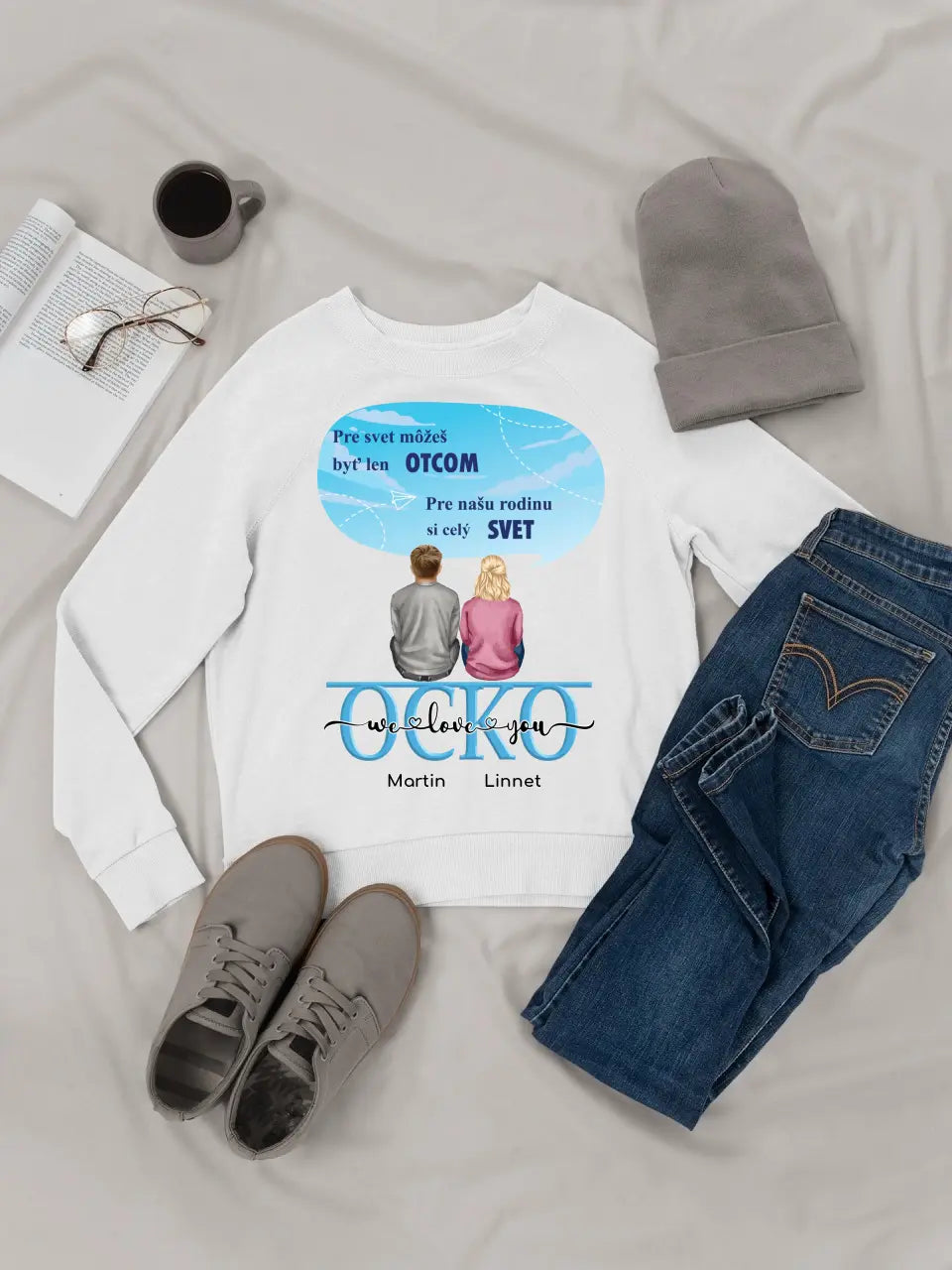 Rodinné tričko - darček ku dňu otcov