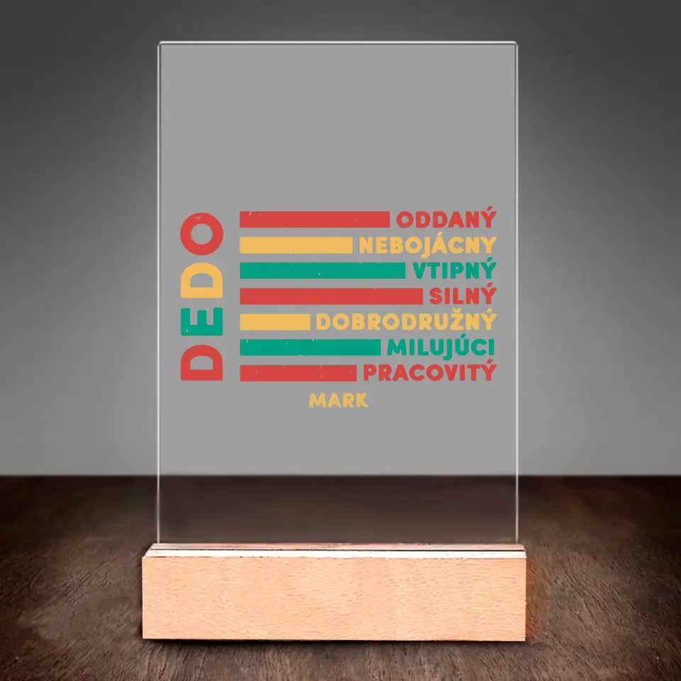 Dedo - oddaný, nebojácny, vtipný, silný, dobrodružný