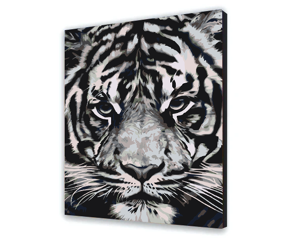 Malovanie podla cisel - Biely Tiger