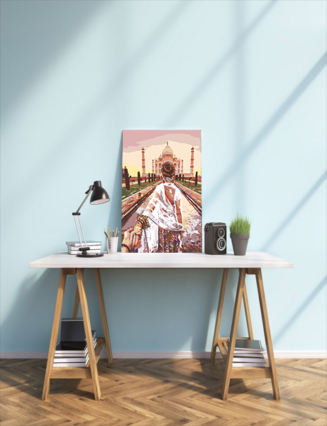 Pár Taj Mahal