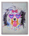 Mozaika - Štýlové Yorkies - 40x50cm Na Rámovi