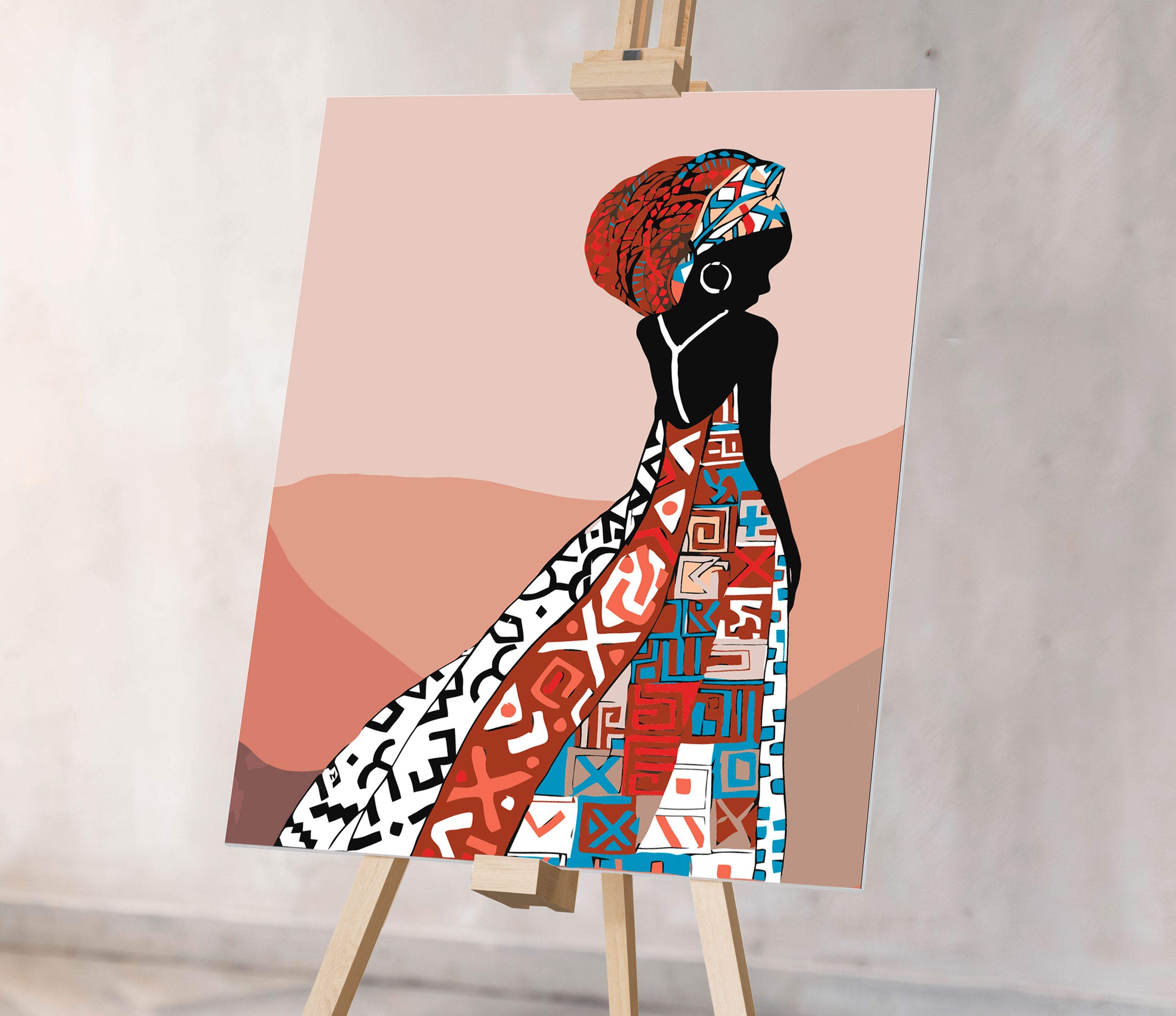 Africké Farebné Šaty (SC0628)