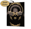 Africká žena so zlatým motívom