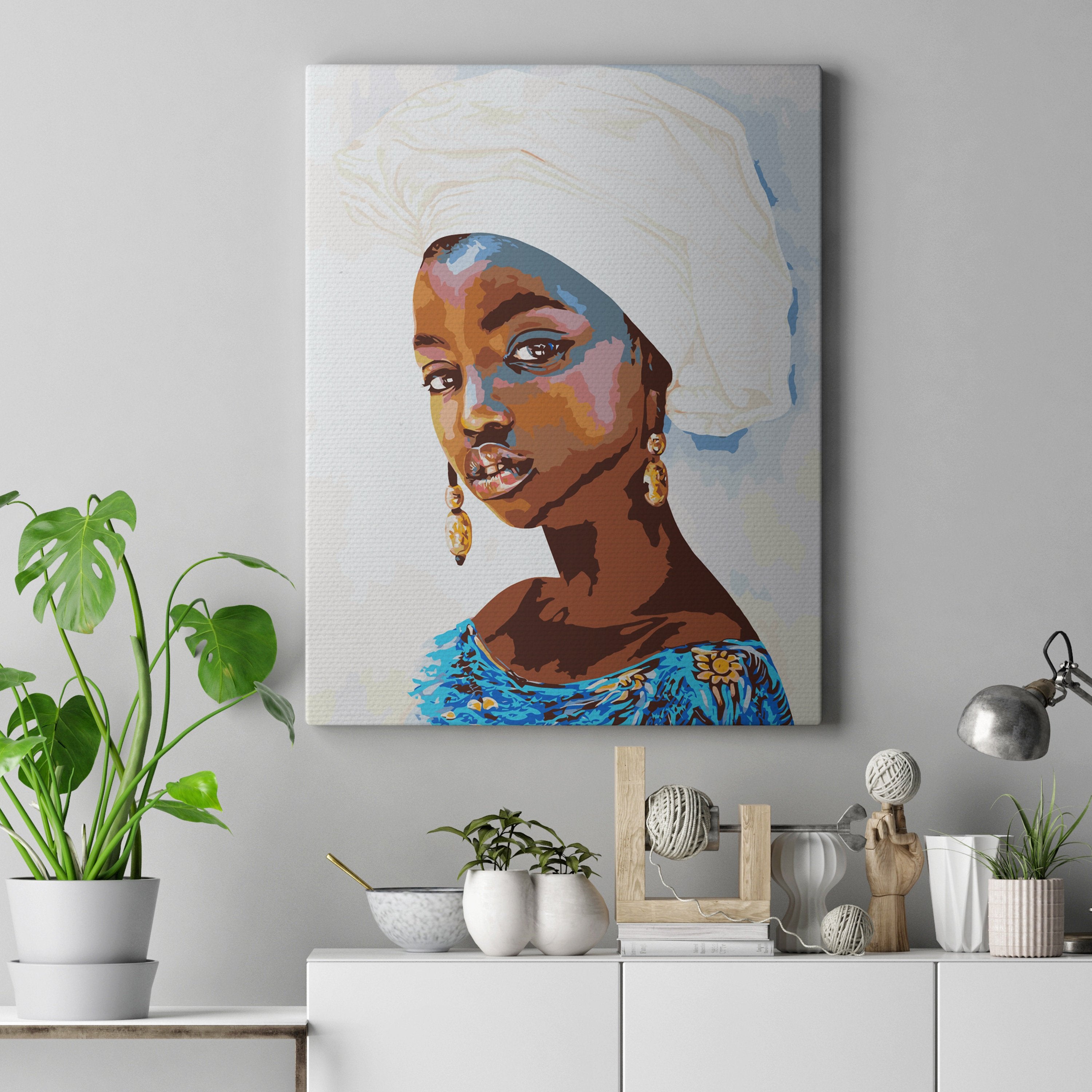Portrét Africkej Ženy