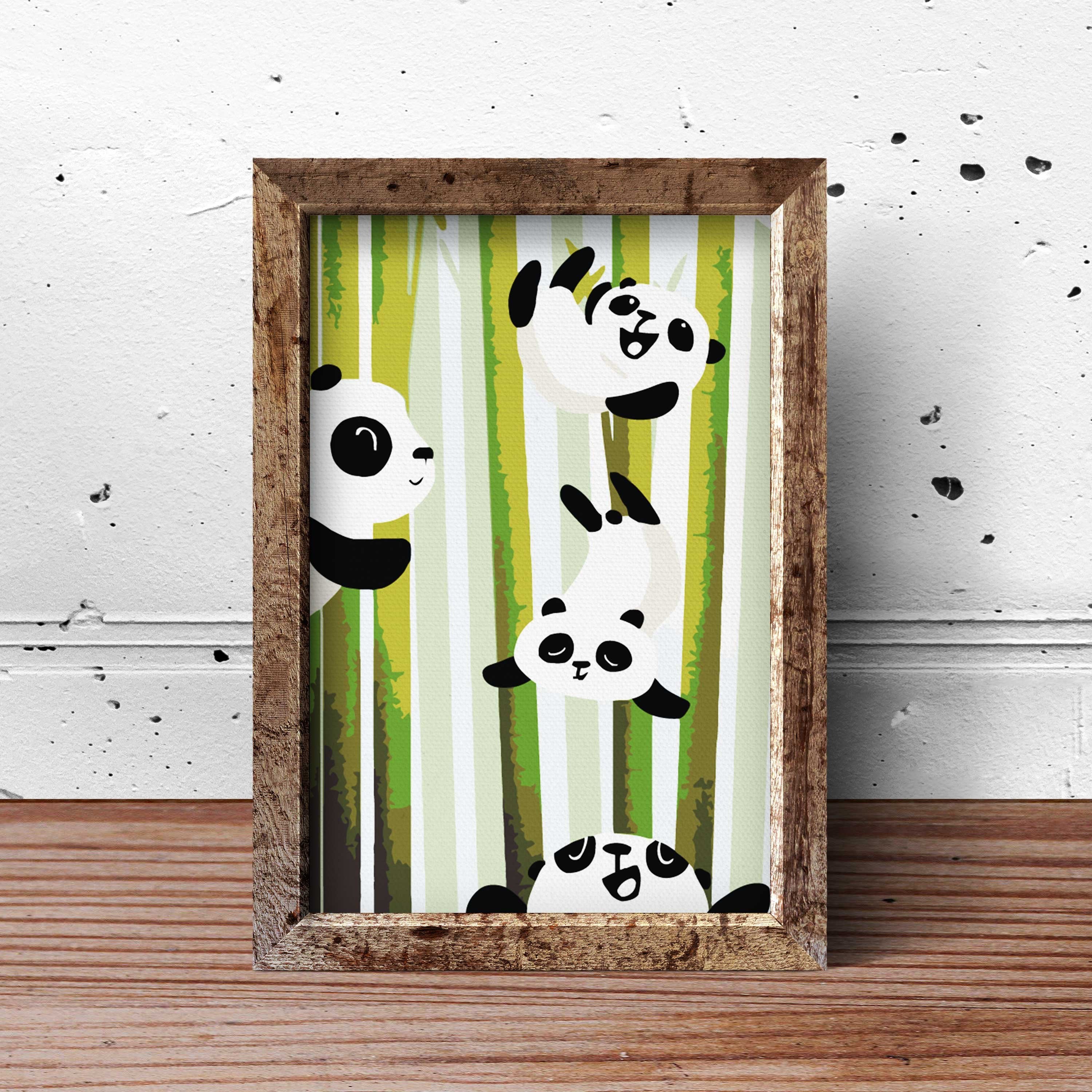 Panda V Bambusovom Lese